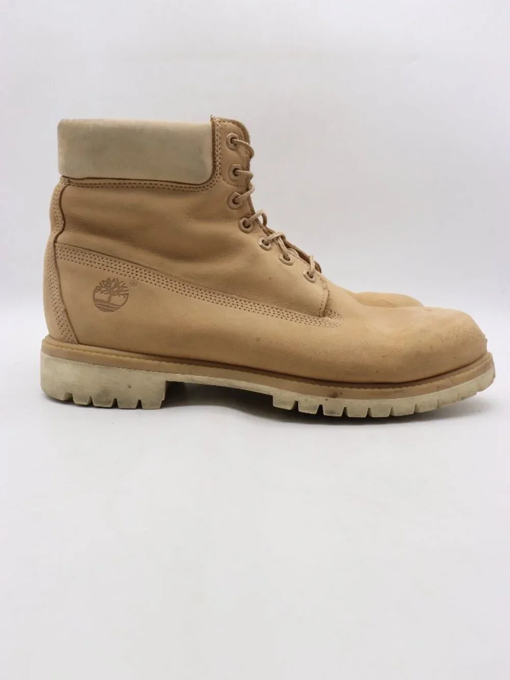 Timberland 6 Inch Boot Men's Size 12 M Tan Leather Premium Boots Waterproof